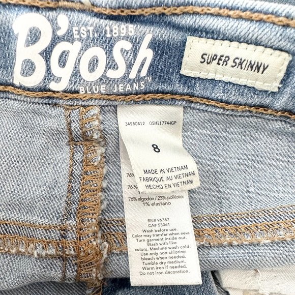 B'gosh/Wonder Nation Blue Jeans Lot of 2 Pieces of Girls Pants Size 8, Pre-owned - Picture 4 of 9